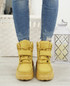Envory Yellow Lace Up Trainers