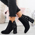 Notty Black Star Studded Ankle Boots