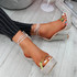 Lita Beige Diamante Platform Sandals