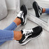 Bixey Black Lace Up Trainers