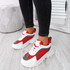Sunna Red Chunky Trainers