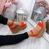 Vaya Orange Wedge Sandals
