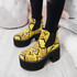 Sessa Yellow Snake Slip On Boots
