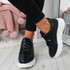 Rovna Black Lace Up Trainers