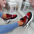 Kenza Red Chunky Trainers