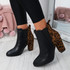 Bedda Leopard Chelsea Ankle Boots