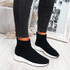 Black sock sneakers trainers for womens size uk 3 4 5 6 7 8