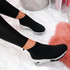 womens ladies slip on sock sneakers chunky trainers party women shoes size uk 3 4 5 6 7 8