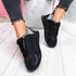 womens ladies lace up platform trainers sport party women shoes size uk 3 4 5 6 7 8