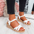 womens ladies wedge peep toe platform ankle strap sandals comfy shoes size uk 3 4 5 6 7 8