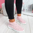 Jutty Pink Studded Sock Sneakers