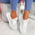 Evy White Knit Trainers