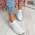 Kenny White Studded Sock Sneakers