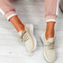 Tenny Beige Lace Up Trainers