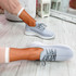 Tenny Grey Lace Up Trainers
