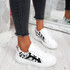Sirra White Lace Up Trainers