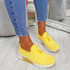 Senny Yellow Lace Up Trainers