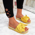 Laya Yellow Bow Platform Sandals