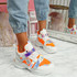 Kaya Orange Chunky Sneakers