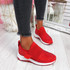 Zenna Red Studded Trainers
