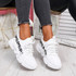 Loppe All White Lace Up Chunky Trainers