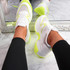 Ellory White Fluorescent Green Chunky Trainers
