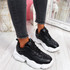 Evin Black Chunky Trainers
