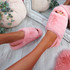 Ponna Pink Fluffy Sandals