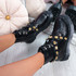 Kessi Black Rhinestone Ankle Boots
