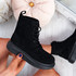 Fya Black Lace Up Ankle Boots