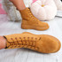 Fya Camel Lace Up Ankle Boots
