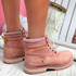 Kepy Pink Ankle Boots