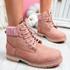 Dixa Pink Ankle Boots