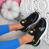 Irre Black Chunky Sport Trainers