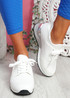 Monty White Lace Up Trainers