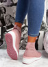 Sue Pink Sock Sneakers