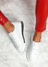 Kiddy White Lace Up Plimsolls