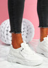 Lovy White Chunky Trainers