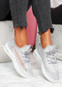 Flery Grey Knit Sport Sneakers