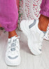 Hopy White Chunky Sneakers