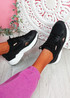 Yusa Black Chunky Sneakers