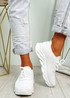 Canny White Slip On Trainers
