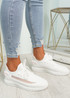 Mirra White Knit Trainers