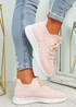Fanno Pink Knit Sport Sneakers
