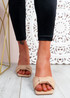 Sandy Beige Bow Stiletto Sandals