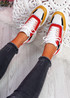 Donni White Red Chunky Sneakers