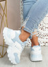 Revi Blue Chunky Trainers