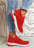 Vorre Red Knit Trainers