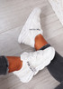 Tia White Chunky Sport Sneakers