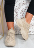 Salma Khaki Chunky Sneakers
